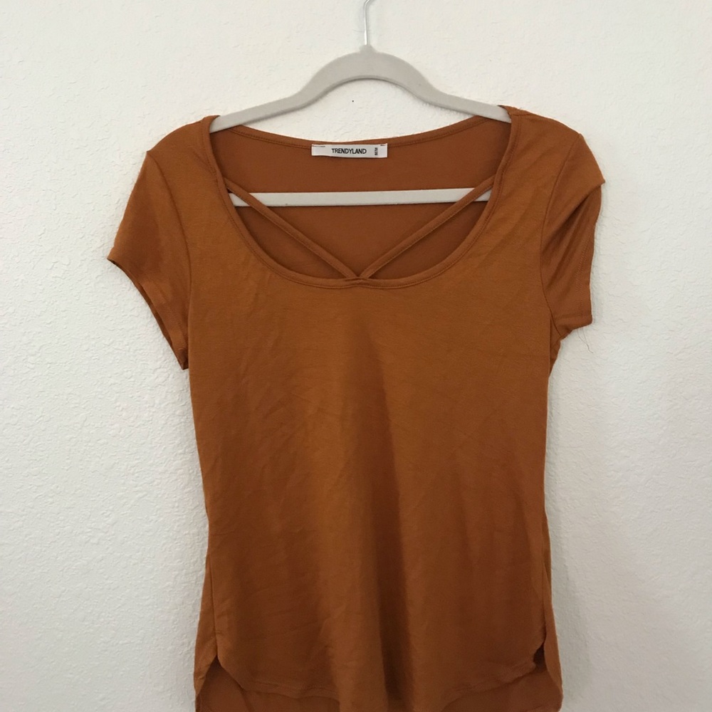 Mustard/Golden Colored Short Sleeve